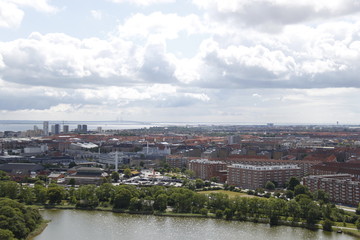Fototapeta premium Panorama de Copenhague, Danemark 