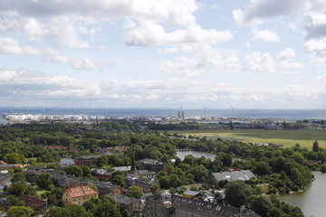 Panorama de Copenhague, Danemark	