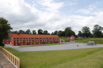 Caserne de la citadelle du Kastellet à Copenhague, Danemark