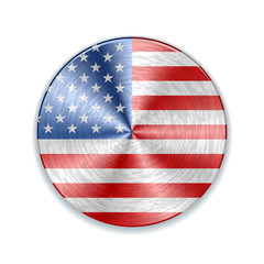USA metal button