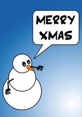 Snowman. Merry Christmas