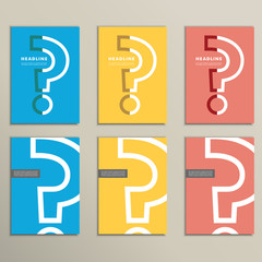 Flat vector question mark with a light bulb