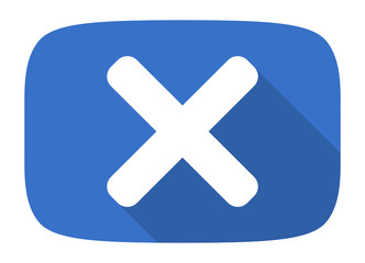 Obraz premium cancel flat design modern icon