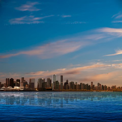 Fototapeta premium abstract background with silhouette of Vancouver