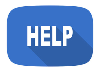 help flat design modern icon