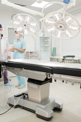 Interior of an operation room