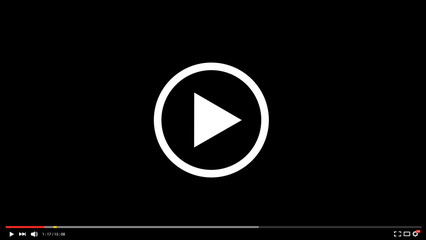 Vector modern video player background.