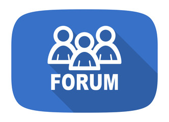 forum flat design modern icon