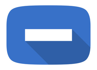 minus flat design modern icon