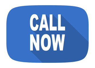 call now flat design modern icon