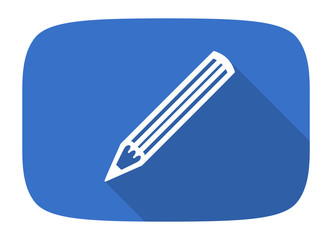 pencil flat design modern icon