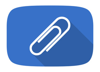 paperclip flat design modern icon