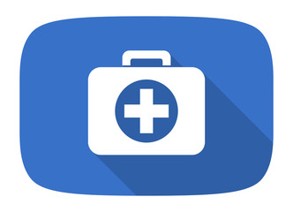 first aid flat design modern icon