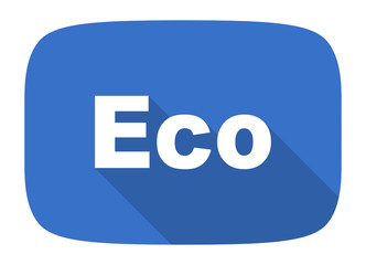 eco flat design modern icon