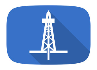 drilling flat design modern icon
