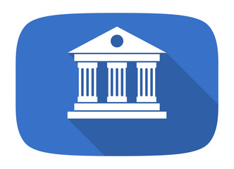 museum flat design modern icon