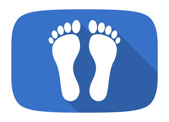 foot flat design modern icon
