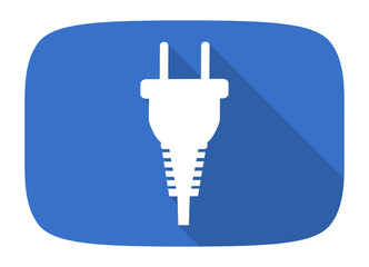plug flat design modern icon