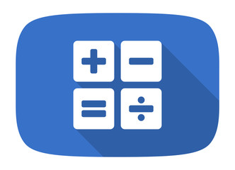 calculator flat design modern icon