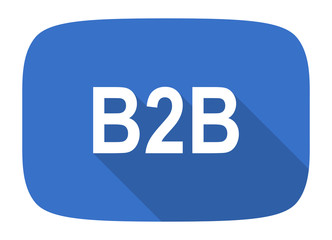 b2b flat design modern icon