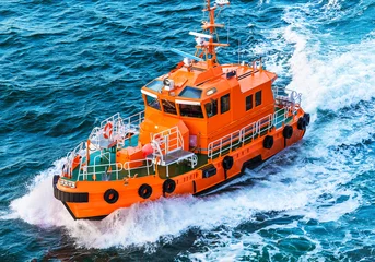 Foto op Plexiglas Rescue or coast guard patrol boat © Scanrail