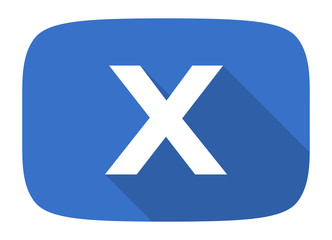 Obraz premium cancel flat design modern icon