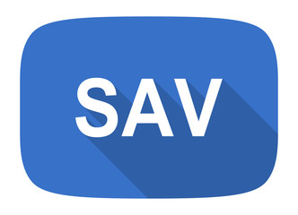 sav flat design modern icon