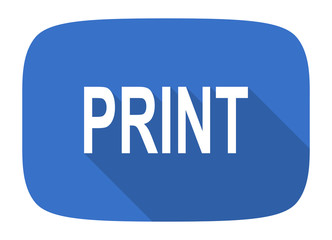 print flat design modern icon