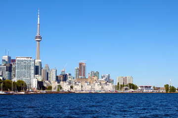 Toronto skyline and Lake Ontario