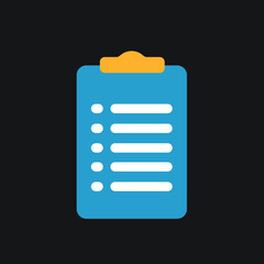 Clipboard icon with form.