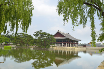 Obraz premium Gyeongbok Palace, Seoul, Korean Republic ..