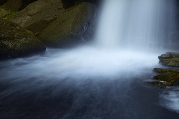 Cascade at base of Chapman Falls, Devil's Hopyard, Connecticut.
