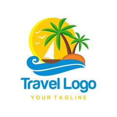 Fototapeta na wymiar Travel Logo Template
