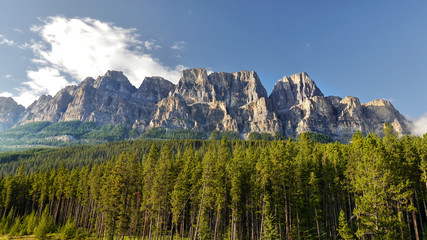 Castle mountains, Banff National Park, Canada