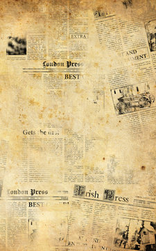 Old newspapers background