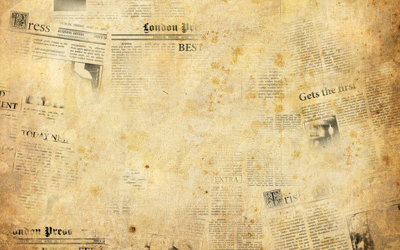 Newspaper Paper Grunge Vintage Old Aged Texture Background Stock  Illustration - Download Image Now - iStock