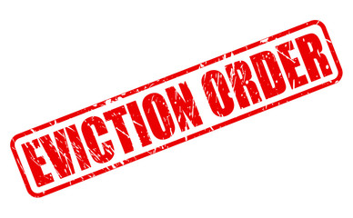 EVICTION ORDER red stamp text