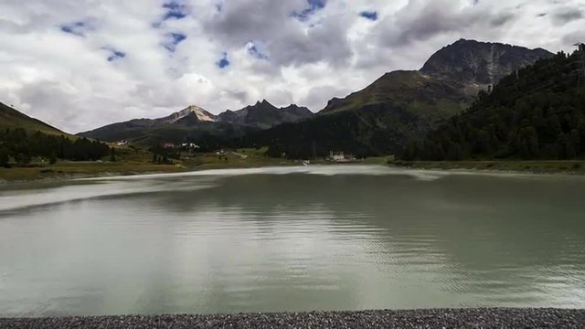 Zeitraffer am Stausee am K&uuml;htaisattel