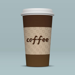 Realistic Paper Coffee Cup