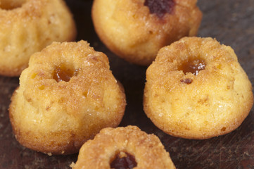 Cakes with jam
