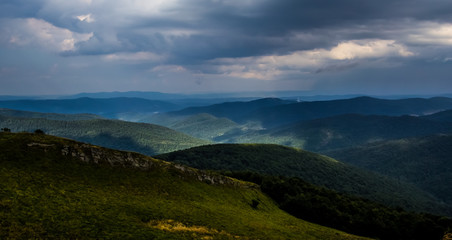Awesome landskape from Bieszczadys mountains.