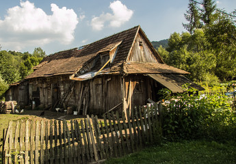 Old house in Bieszczadys mountains.