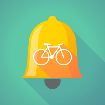 Bell icon with a bicycle