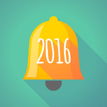 Bell icon with a 2016 sign