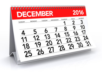 December 2016 Calendar