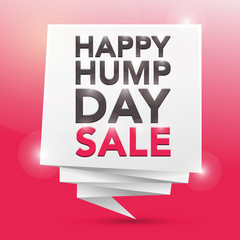 HAPPY HUMP DAY SALE, poster design element