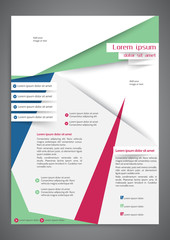 Abstract colored flyer