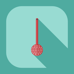 Flat modern design with shadow icons Ladle