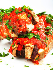 Stuffed eggplants