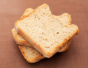 Homemade bread with olives
